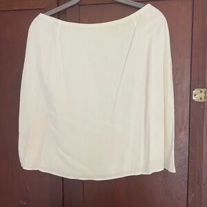 Cream colored mini skirt Size 10